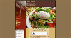 Desktop Screenshot of bistromaison.com